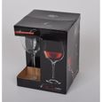 Verre à vin, Coffret Cadeau De 4 Verres A Vin Rouge,Verre Degustation Vin,Verre Souflé H. 22cm – 27cl-1