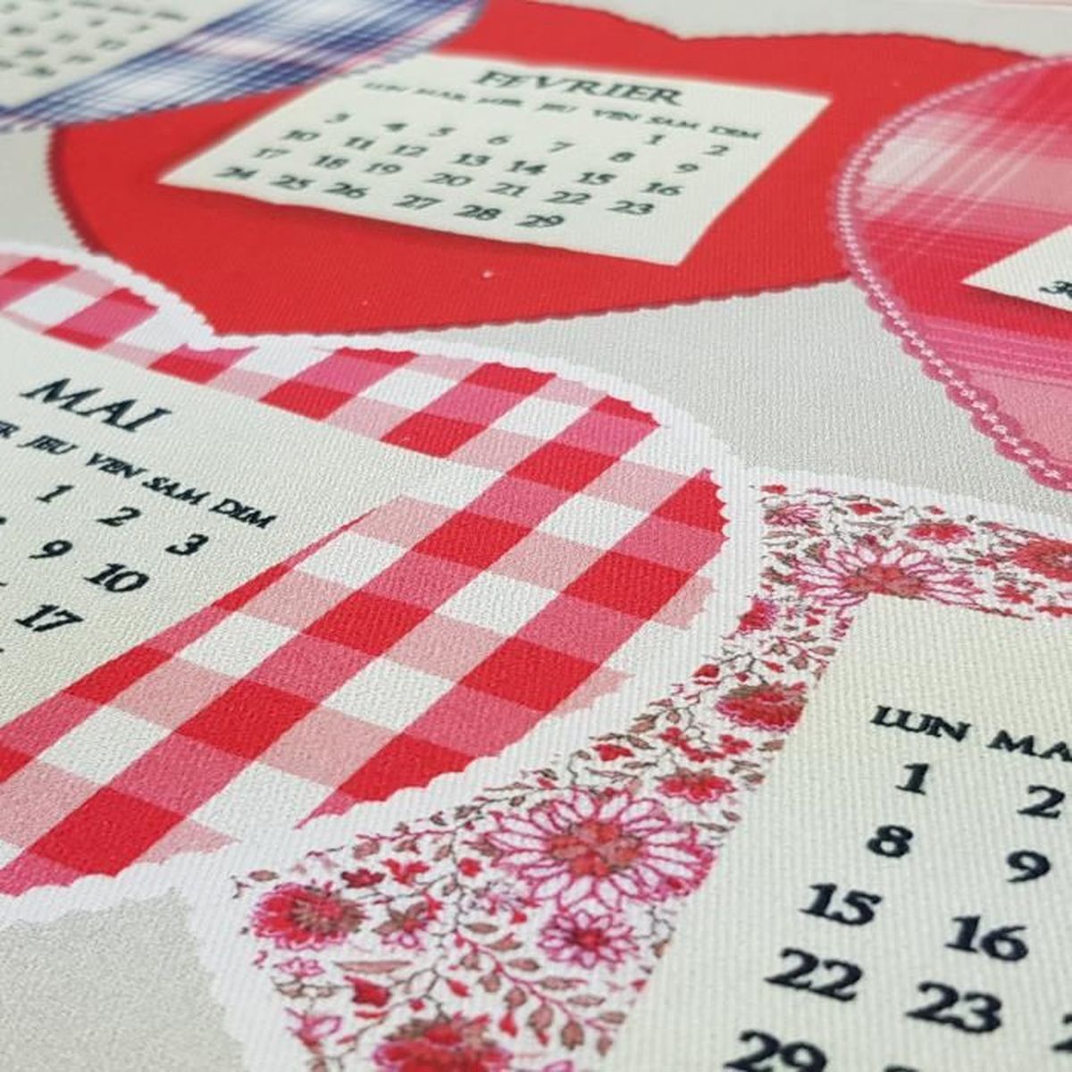 Torchon Cœurs Alsace Calendrier 2020 Achat Vente Torchon Essuie Main Cdiscount