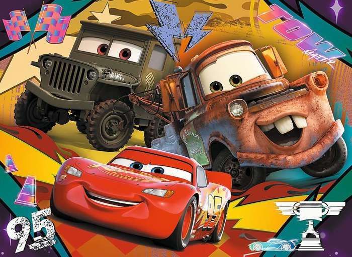 Puzzle - TREFL - Speeding Disney Cars - 30 éléments - 27 x 20 cm ...