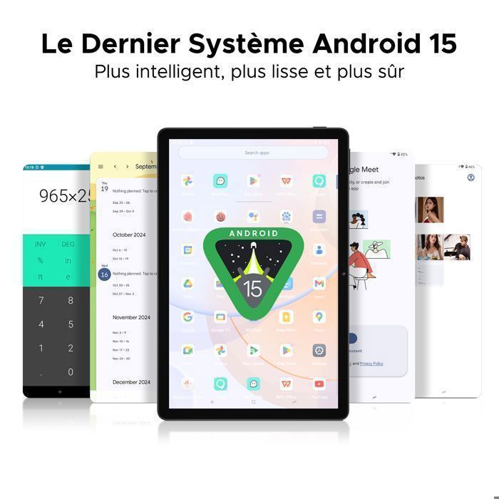 Tablette Tactile - DOOGEE - U11 - Android 15 - 11 pouces - 8580mAh