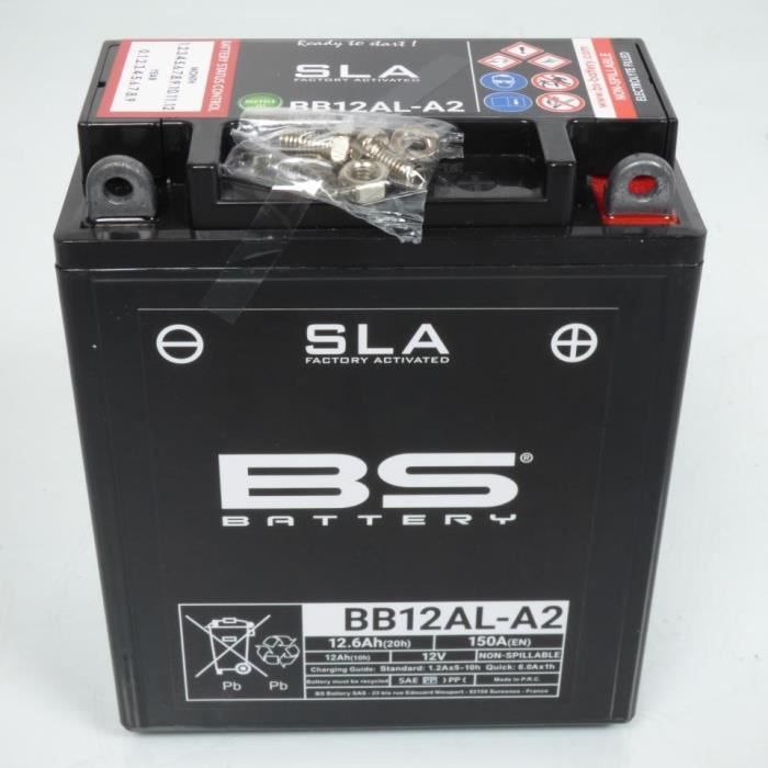 Batterie moto Numax Standard YB12C-A 12V 12Ah 150A