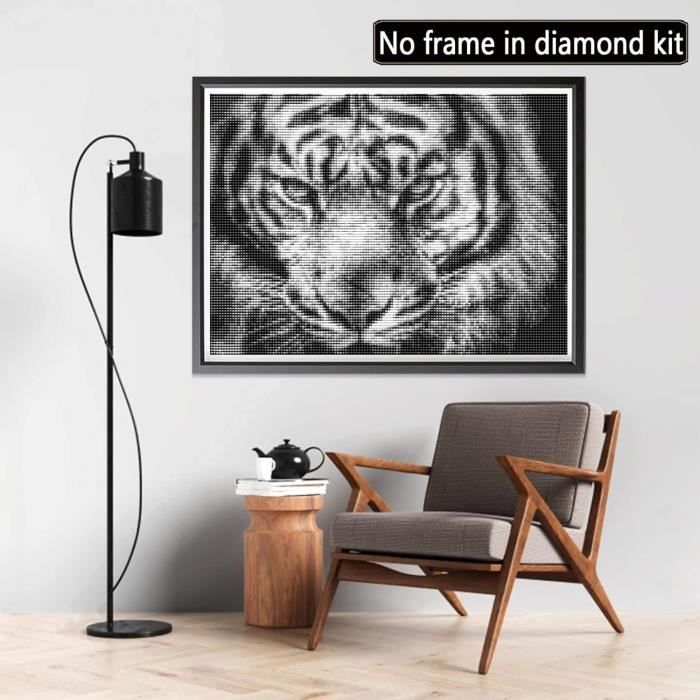 Diamond Painting,Broderie Diamant Kit Complet Femme Et Tigre,Diamond Painting Grand Format Diamond Painting,Broderie Diamant Kit Complet Femme Et Tigre,Diamond Painting Grand Format