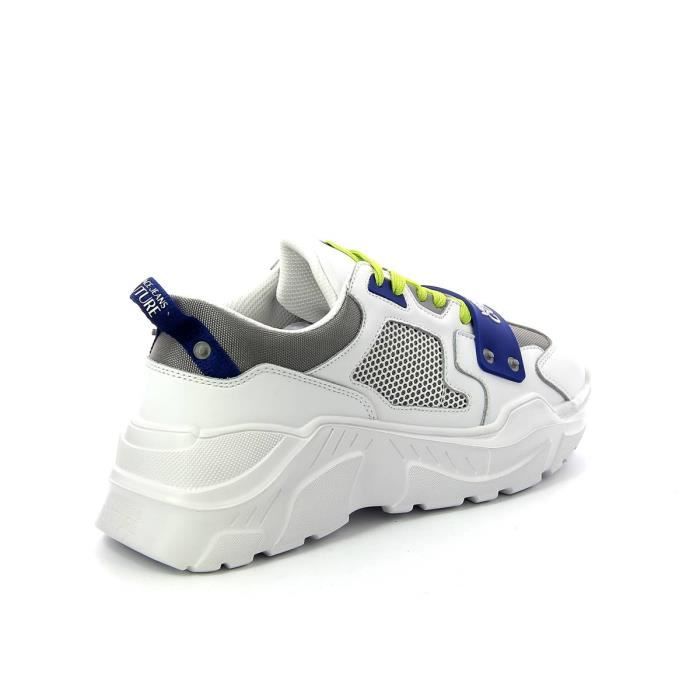 Basket homme Versace 72YA3SC4 Blanc pointure 42 Sneakers semelle compensee Blanc Cdiscount Chaussures