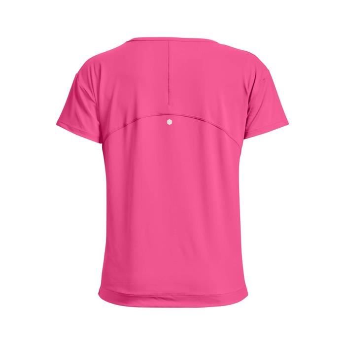 T shirt de Running UNDER ARMOUR Rush Energy Core Rose Femme Adulte Manches courtes Respirant Rose Cdiscount Sport