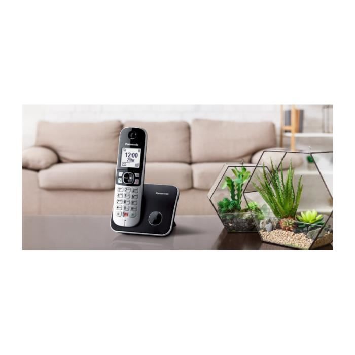 Téléphone Sans Fil Panasonic KX-TG6821 DECT - Fonctionne En Cas De Panne - Affichage Appelant, Blocage