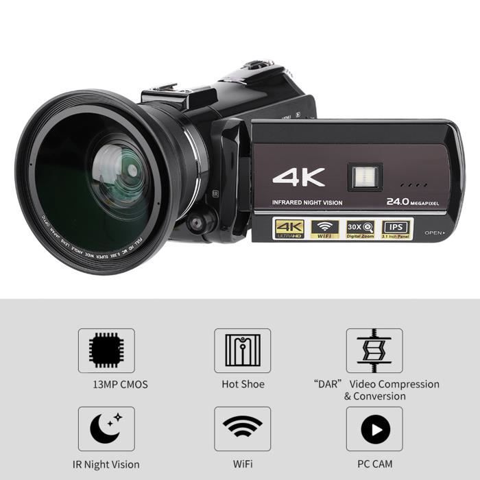 CaméScope NuméRique 16MP CaméScope DV Full 1080P CaméRa VidéO NuméRique