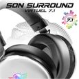 SPIRIT OF GAMER–XPERT H700 I Casque Gaming USB Son 7.1 Virtual Surround -LED RGB -Blanc -Structure Alu –Pour PC/PS5/Xbox/PS4/SWITCH-2
