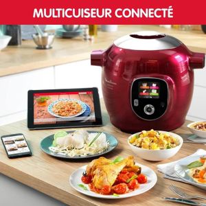 Mijoteur Moulinex Cookéo+ Kit Méga Connect Noir 200 recettes YY4403FB