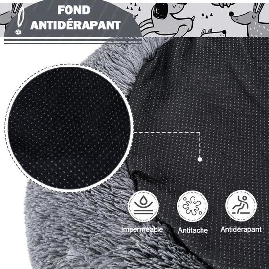 Galatée Niche Pour Chat - Lavable - Chaud Et Confortable - Pliable Et Confortable - Avec Coussin Amovible - Taille M - Marron