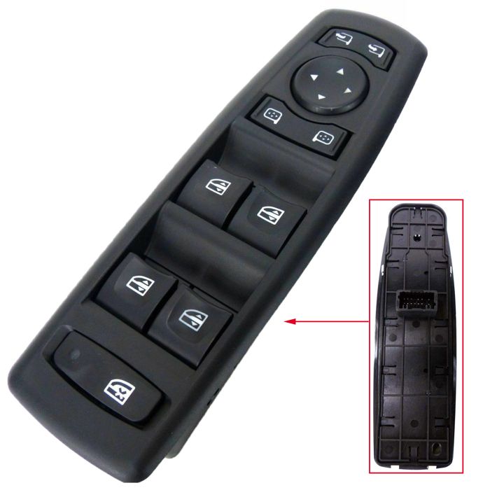 Interrupteur Lève-vitre électrique Pour Renault Fluence 130 2010 - Côté Conducteur - 3
