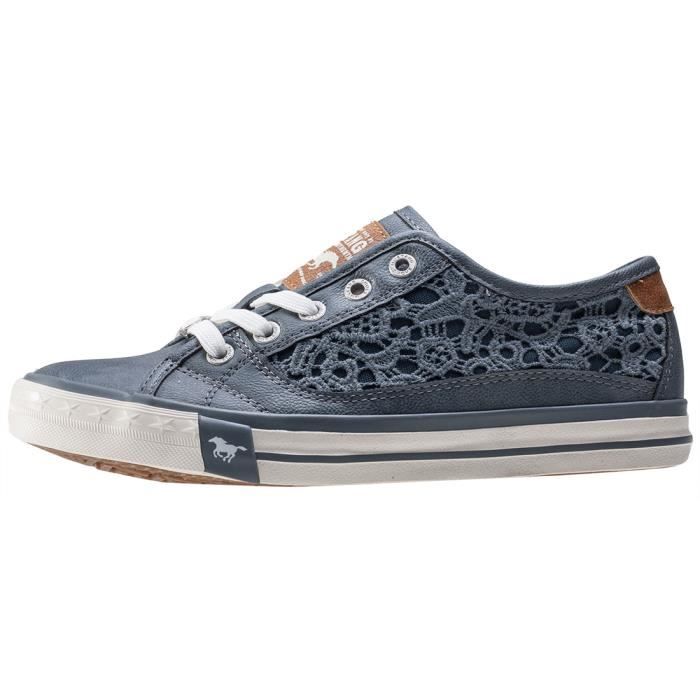 Baskets Mustang Low Top With Emroidery Femme Bleu ciel 37 EU