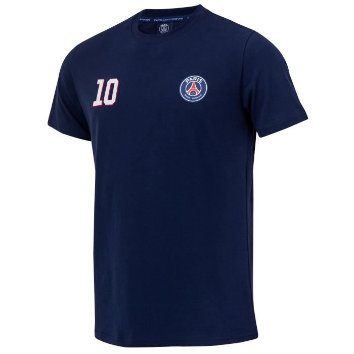 T-Shirt PSG Neymar Jr – Maillot Officiel Paris Saint-Germain, Coton Homme & Enfant