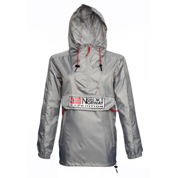 GEOGRAPHICAL NORWAY Coupe vent GNCHOUPAW Gris clair Femme Gris