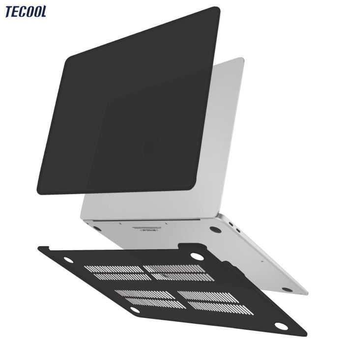 TECOOL 13,3 Pouces Housse de Protection pour MacBook Air / Pro 13, Pro 14,  Sacoche PC Portable Faux Cuir et Pochette, Gris - Cdiscount Informatique