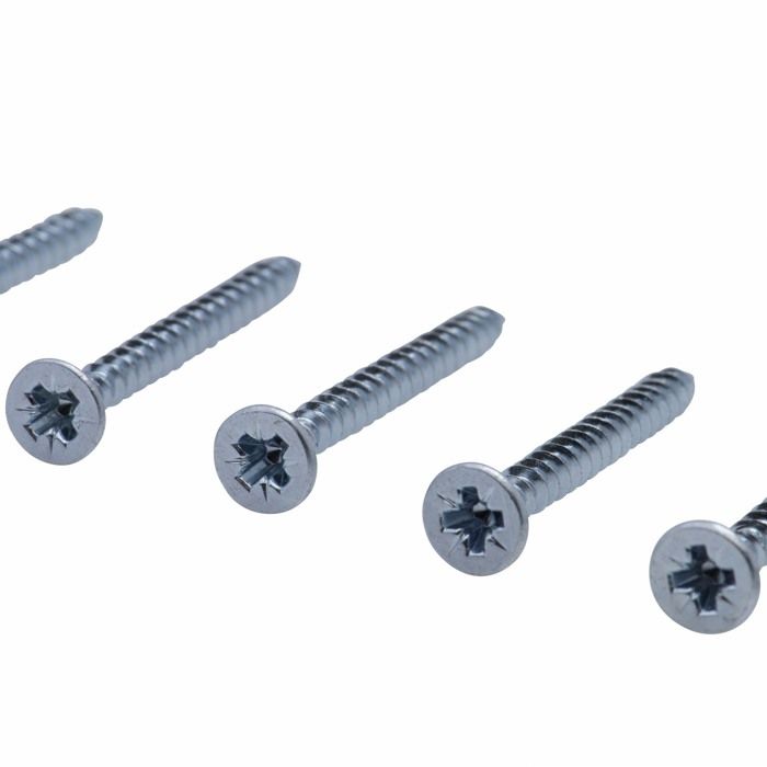 Vis à bois tête fraisée PZ zinguée Viswood filet total 4x40 mm (x15 vis ...