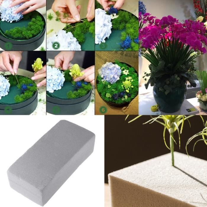 ELES VIDA Lot De 8 Cylindres Mousse Florale Humide - 5cm Diamètre - Pour Arrangements Floraux DIY, Mariages, Décoration
