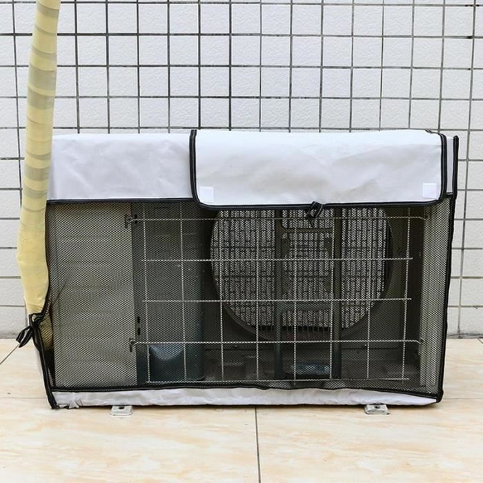 AIDUCHO Housses De Climatiseur Pour I'hiver Cache Climatiseur Exterieur- Étanche À La Poussière Et À La Neige-Protection Contre La Pluie Et Le Soleil-En Tissu Oxford-Pour Unité Externe (98x40x75cm