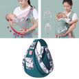 Porte-bébé robuste - Porte-bébés d'allaitement, écharpe de porte-bébé réglable à double usage, écharpe, pour vert foncé-3