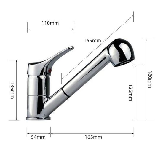 Robinet Cuisine Douchette STANEW,Mitigeur Cuisine Douchette Extractible