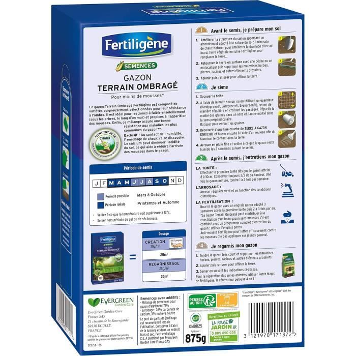 Engrais Gazon Super Résistant Fertiligène - 2 Kg - Pour Tous Terrains