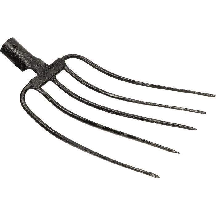 Fourche à Fumier KOTARBAU - 4 Dents En Acier - Pour Jardin Et Ferme - 400mm