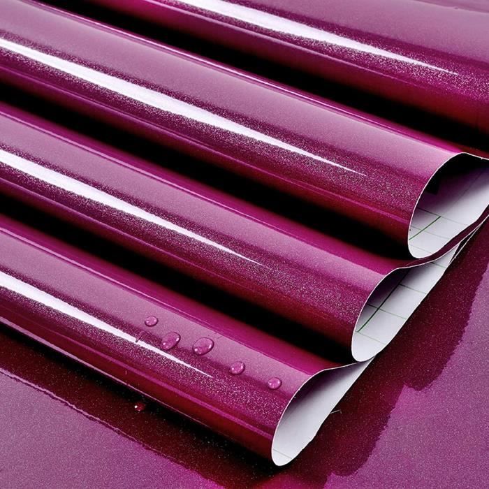 Rouleau de vinyle PVC souple, couleur unie, lisse, imperméable, pour tapis,  nœuds pour cheveux, fabrication de bijoux (30 x 134,6 cm, violet) :  : Maison