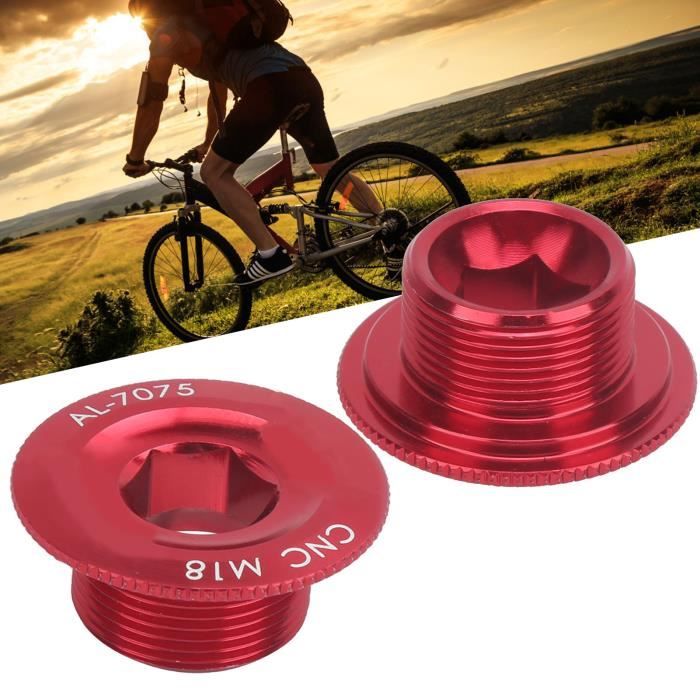 SUNGOOYUE Vis De Couvercle Manivelle Vélo M18 - Fixation Bras Pédalier Antirouille Alliage Aluminium