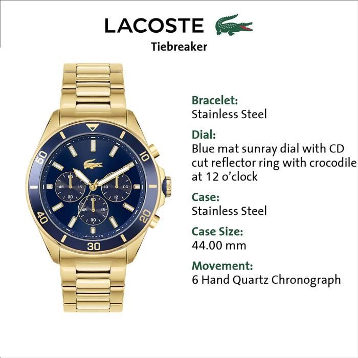 Montre lacoste hotsell homme or