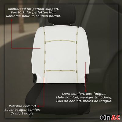 Coussins De Siège Auto Pour Renault Clio, Megane - Confort Mémoire De Forme, Antidérapant, Protection Du Siège