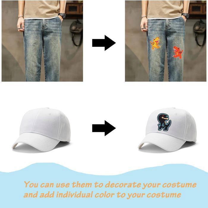 20 Patchs Thermocollants Licorne - Écussons à Repasser Pour Vêtements Enfants - Déco DIY Jeans, T-Shirts - 7