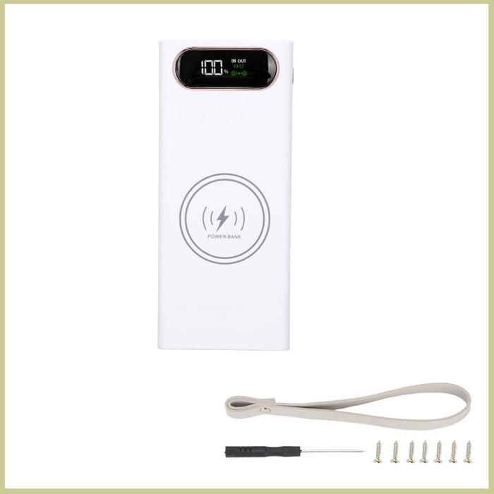 JIM-Boîte de banque d'alimentation bricolage 8x21700 Batterie Box Soudage Free Power Bank Box