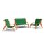 Ampel 24 Salon De Jardin Malibu Chaise Et Banc Avec Accoudoirs