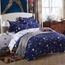 Bleu Noir Mystère Galaxie étoile Polyester Housse de Couette,Animal