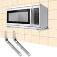 Support de micro-ondes stand de micro-ondes Mur de cuisine monter pliable plateau extensible four grille Hauteur 20cm ABI-0