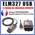 Interface de diagnostic multimarque ELM327 USB V1.5 + Logiciel en FR ELM 327 OBD Diagnostique OBD2 M-0
