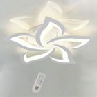 Dorlink® Plafonnier LED Dimmable 60W - Ø60 cm - Blanc - Télécommande Incluse - Moderne pour Salon Chambre