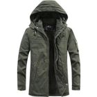 Blouson Hiver Homme INSFITY - Doublee Polaire - Capuche Amovible - Vert
