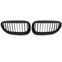 Paire de grilles de calandre BMW serie 6 E63 - E64 02-10 noir mat (M72)