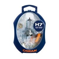Coffret secours 6 ampoules voiture H7 12 Volts Osram Ref 876375