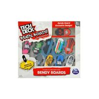 Coffret Tech Deck 25e Anniversaire - Pack 8 Finger Skates + Figurine collector - Planches Design - Set Mini Skate Doigt et Carte