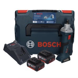 MEULEUSE Bosch GGS 18V-20 Meuleuse droite sans fil 18 V Brushless + 2x batterie 5,0 Ah + chargeur + L-BOXX