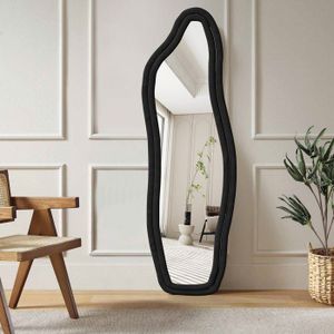 Miroir mural décoratif moderne en forme de triangle irrégulier Ortonbath, sans cadre, asymétrique, biseauté, avec éclairage LED pour mur de salle de bain - Chine Miroir mural, miroirs de bain