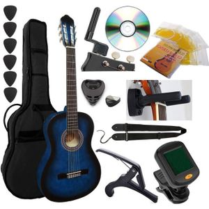 Pack Guitare Classique 1/2 Pour Enfant (6-9ans) Avec 6 Accessoires (bleu) -  Cdiscount Instruments de musique