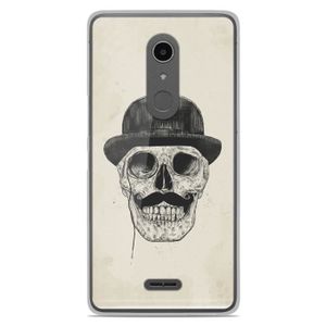 Alcatel Coque Housse Etui Alcatel A3 XL silicone gel motif BS Class skull 