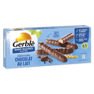 Gerblé - Génoise Chocolat Orange Sans Sucre 140G - Lot De 4