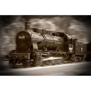Papier peint déco mural 245436fw chemin de fer locomotive Enfants Chambre pour ki