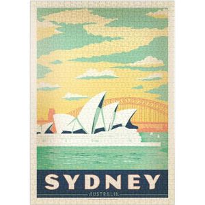PUZZLE Australie : Sydney Harbor, Affiche Vintage - Premi
