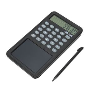 CALCULATRICE LIU-7708726299991-XIG calculatrice scolaire Calculatrice scientifique avec bloc-notes Calculatrice à affichage LCD à 12 Noir