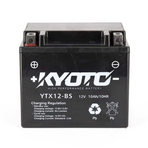 BATTERIE VÉHICULE Batterie SLA Kyoto pour Moto Aprilia 1000 RST Futura 2001 à  2005 YTX12-BS / 12V 10Ah