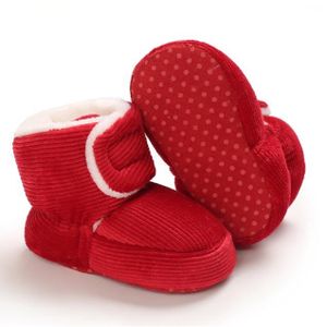 BABIES Chaussures Premier Pas Antidérapantes pour Bébés à Semelle Souple - Rouge - Bébé Garçons Filles - Taille S/M/L